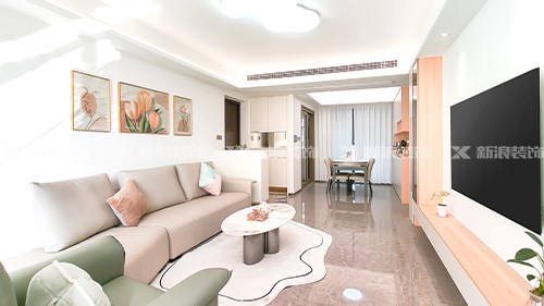 120m²現代奶油溫馨小家，我超愛|長沙全屋整裝